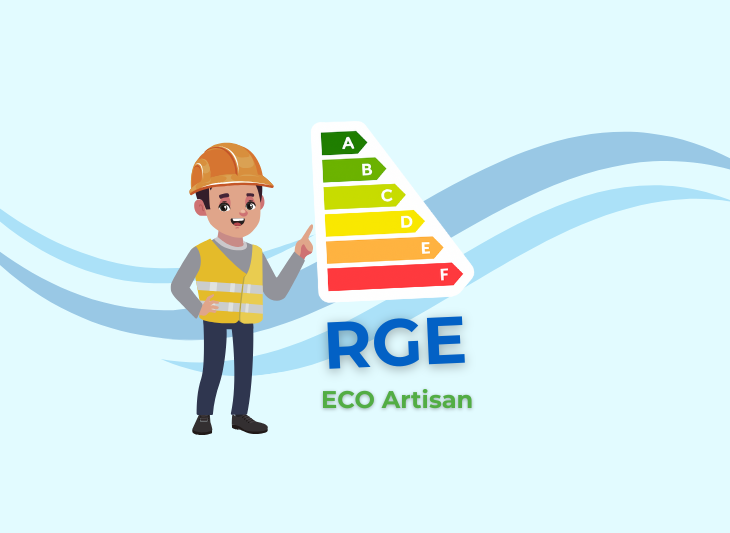 Un artisan qualifié RGE travaillant sur un chantier d'isolation.